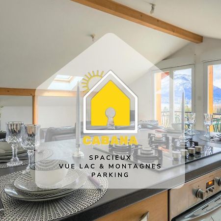 Cabana & Panorama Lac Annecy -Parking & Terrasse Sévrier Εξωτερικό φωτογραφία