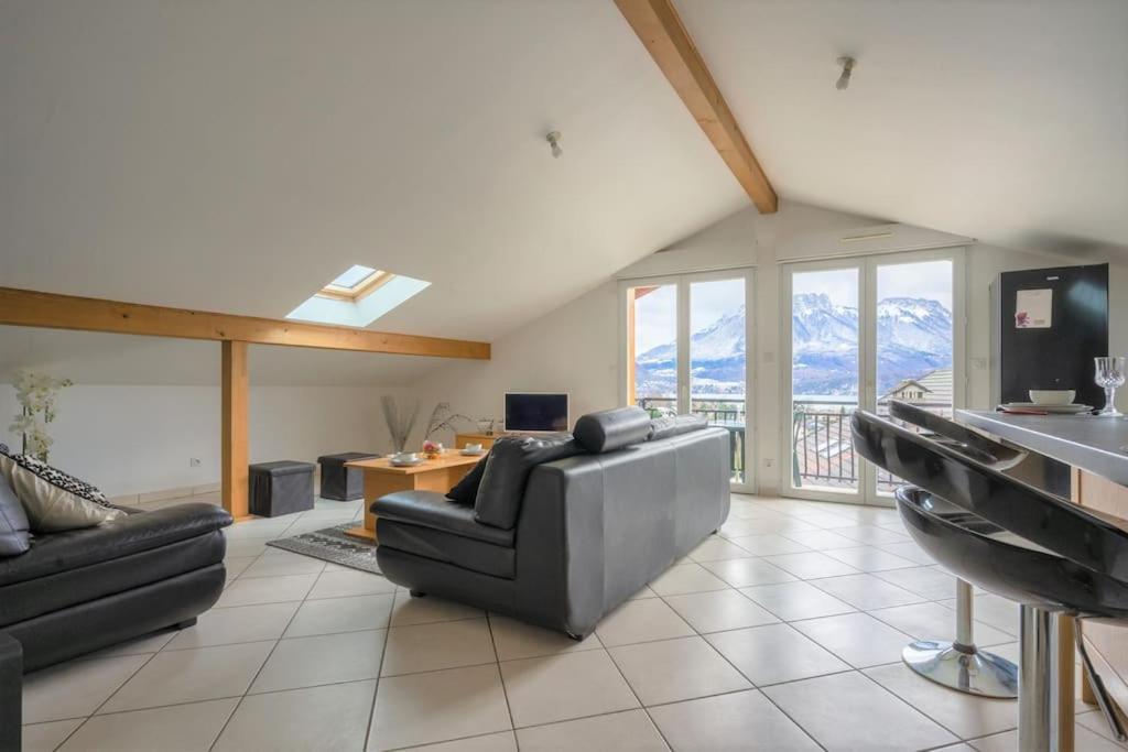 Cabana & Panorama Lac Annecy -Parking & Terrasse Sévrier Εξωτερικό φωτογραφία